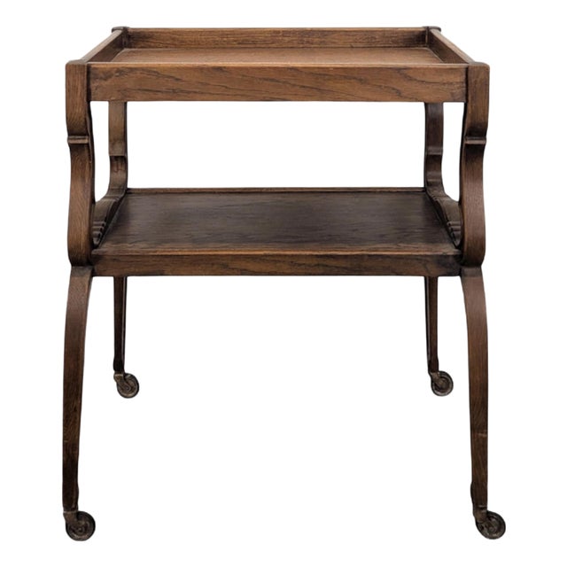 Vintage Serving Bar Cart For Sale