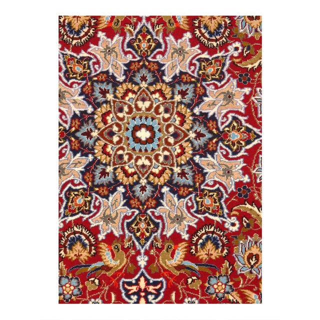 The Isfahan rugs are made with exceptionally good quality of wool & silk. They use traditional motifs inspired by...