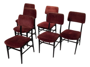 Chairs attributed to Vittorio Dassi, 1950s, Set of 6