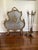 Mid 19th Century French Solid Brass Fireplace Screen and Tool Set For Sale - Image 4 of 9