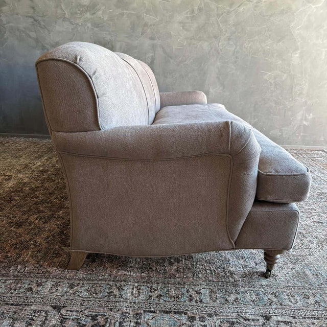 Not Yet Made - Made To Order Modern English Sofa in 100% Hemp Ecorcé With Down Cushion For Sale - Image 5 of 11