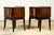 Brown Pair of French Art Deco Mahogany and Burl Wood Nightstands, 1930s For Sale - Image 8 of 17