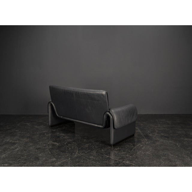Blue DS 2011-12 Sofa in Blue Leather from de Sede, 1980s For Sale - Image 8 of 17