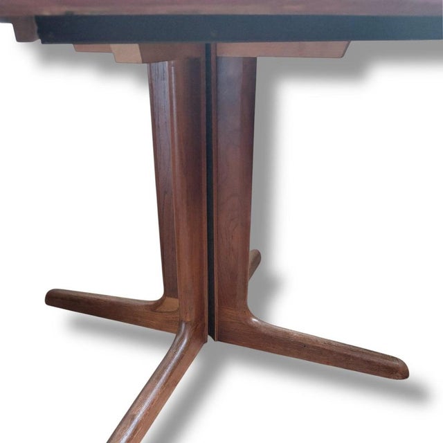 Brown Mid-Century Danish Square Teak Dining Table from Skovby For Sale - Image 8 of 10