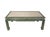 A Vintage Ming-Style Coffee Table With a Green and White Raffia Inlay. For Sale - Image 12 of 13