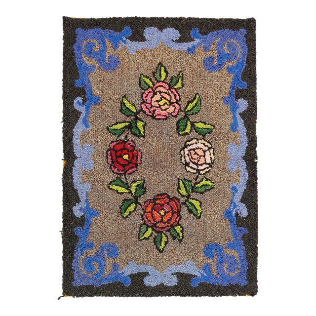 Pasargad DC Antique American Hooked Rug For Sale