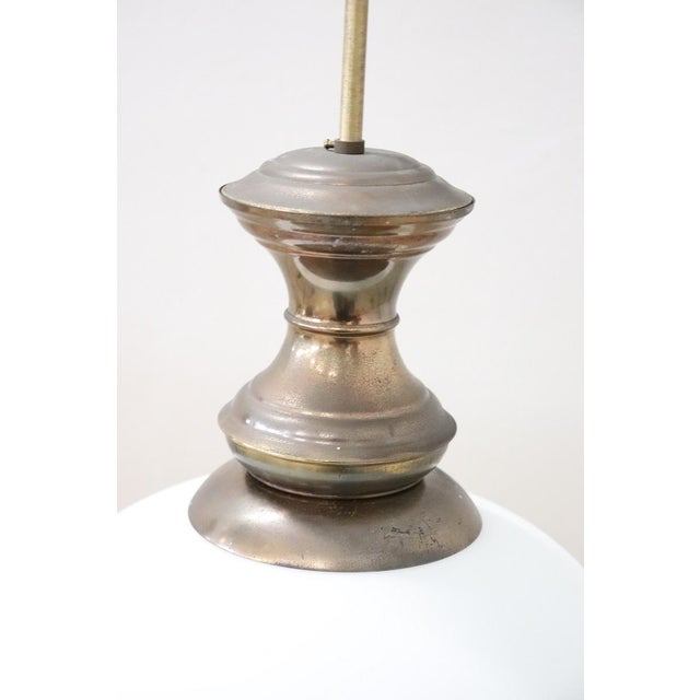 1960s Pendant Lamp in Brass and Glass, 1960s For Sale - Image 5 of 10