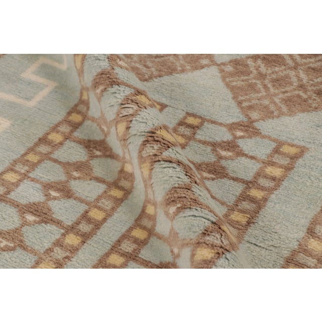 Textile Contemporary Art Deco Style Geometric Wool Rug by Rug & Kilim India For Sale - Image 7 of 10