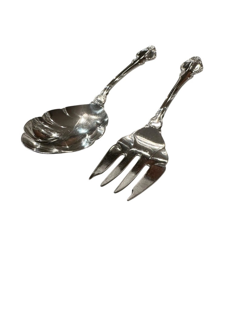 Vintage Silver Color Spoon belt with Sterling Silver Cocktail Fork Antique Mexican silver forks found in Indiana main image 3