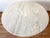 1970s Postmodern 1970s Cream Off White Round Travertine Dining Table, Pedestal Base For Sale - Image 5 of 11