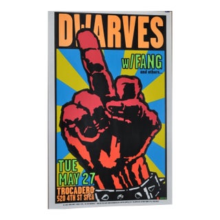 Frank Kozik San Francisco Punk-Pop-Art Masterpiece Dwarves With Fang Large Scale Screen Print c.1997 For Sale