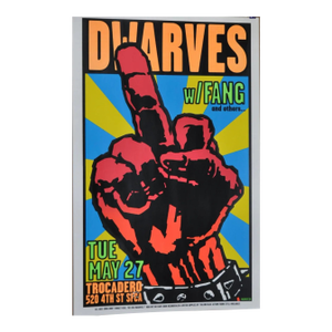 Frank Kozik San Francisco Punk-Pop-Art Masterpiece Dwarves With Fang Large Scale Screen Print c.1997