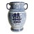 Chinese Qing Dynasty Style Blue and White Vase For Sale