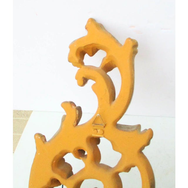 Gold Vintage Italian Florentine Two-Candle Wall Sconces- Set of 3 For Sale - Image 8 of 12