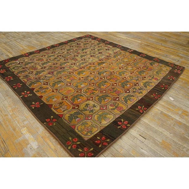 Antique American Hooked Rug For Sale In New York - Image 6 of 12