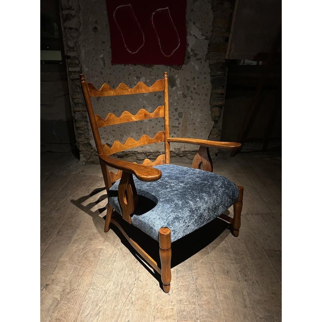 1950s Armchairs and Coffee Table by Paolo Buffa, 1950, Set of 3 For Sale - Image 5 of 11
