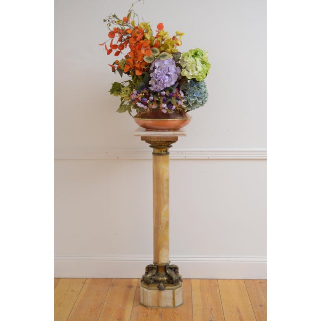 19th Century Empire Onyx Column with Ormolu Collar, 1870 For Sale - Image 17 of 18