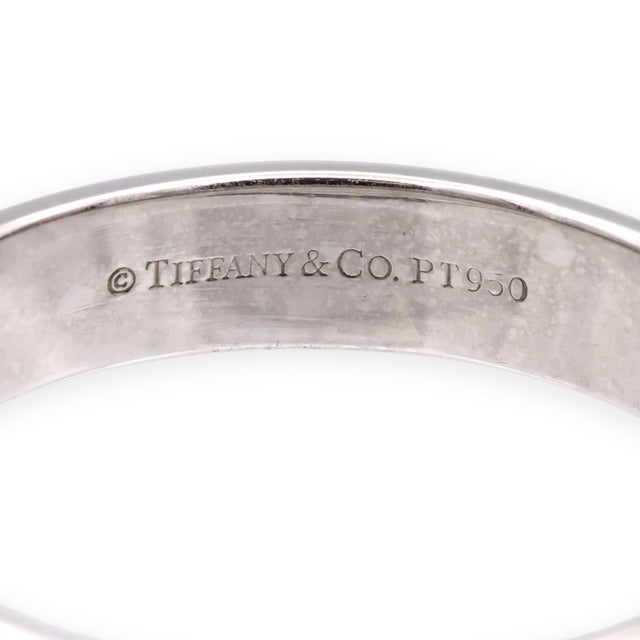Contemporary Tiffany & Co. Platinum Forever 4.5 Mm Men's Wedding Band Ring Size 9.5 W/Recpt For Sale - Image 3 of 6