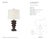 Thomas O'Brien by Visual Comfort Signature Luxor Medium Table Lamp in Garden Bronze with Linen Shade Designer: Thomas...