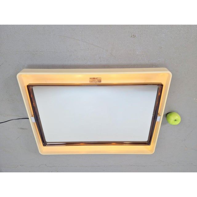 Vintage Rectangular Backlit Mirror from Allibert, France, 1970s For Sale - Image 15 of 18