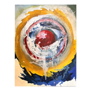 1963 Abstract Expressionist Painting in the Manner of Clyfford Still For Sale