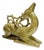 Art Deco Italian Glazed Ceramic Recumbent Deer Sculpture from Fidia Milano, 1940s For Sale
