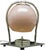 Metal Glass and Metal Table Lamp, Germany, 1930s For Sale - Image 7 of 7