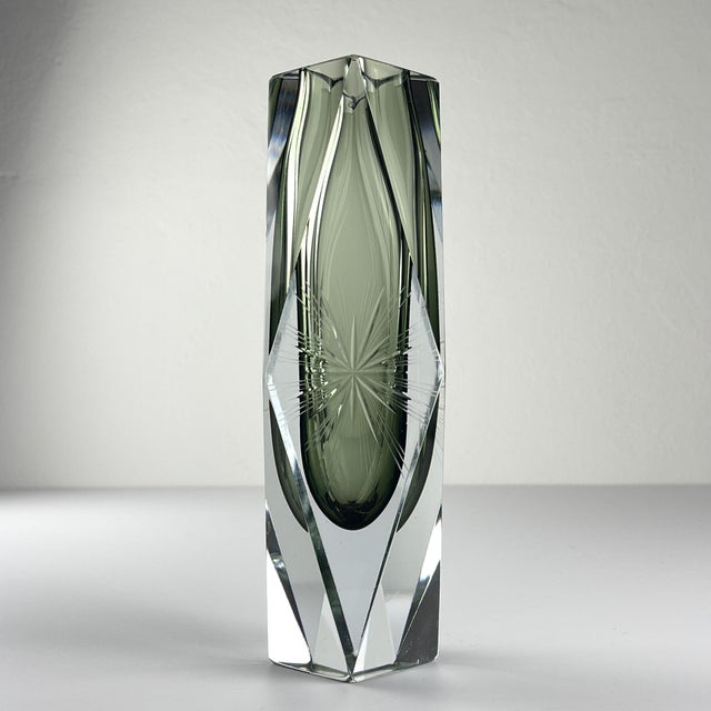 Sommerso Murano Glass Vase by Pagnin & Bon, Italy, 1960s For Sale - Image 4 of 16