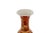 Antique Chinese Coral-Ground Gilt-Decorated Porcelain Vase For Sale - Image 4 of 9
