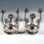 Viennese Art Deco 4-Light Silver Candelabras with Martelé Decor, 1930, Set of 2 For Sale - Image 9 of 13