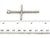 Mid 20th Century Large 14k White Gold Diamond Cross Pendant Charm For Sale - Image 4 of 4
