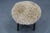 Wooden Stool with Sheepskin Upholstery, 1950s For Sale - Image 4 of 10