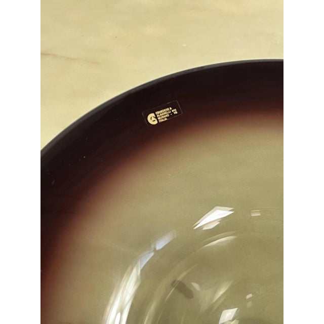 Purple Large Murano Glass Centerpiece by Cenedese & Albarelli, 1970s For Sale - Image 8 of 10