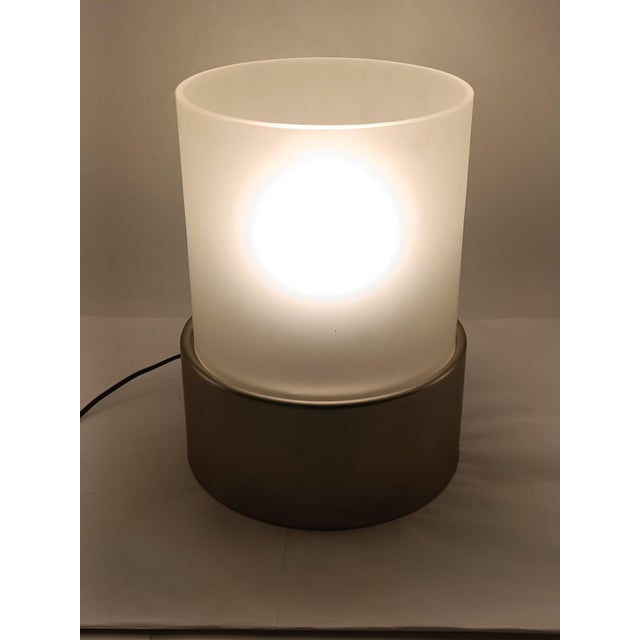 Cylindrical Table Lamp with Diffused Light, Italy, 1970s For Sale - Image 6 of 8