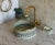 2020s Ceramic Countertop Handmade Sink for Bathroom With Brass Rim For Sale - Image 5 of 8