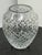 Traditional Cut Crystal Oval Vase, Vintage For Sale - Image 3 of 12