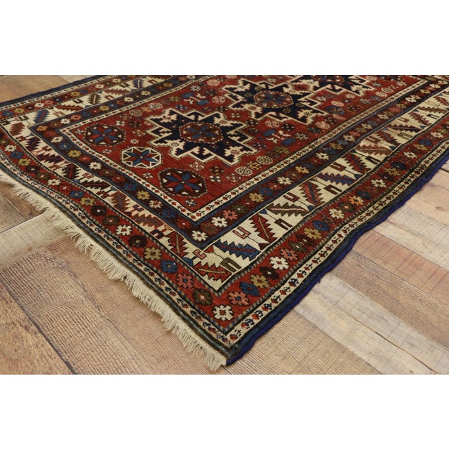 Antique Caucasian Shirvan Rug - 03'05 X 04'09 For Sale In Dallas - Image 6 of 9