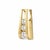Contemporary 14k Gold Three Diamond Scissor Pendant With 1.05 CTTW Natural Diamonds For Sale - Image 3 of 3