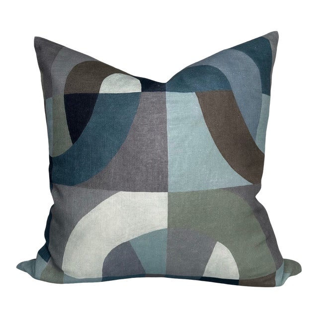 Colonnade Indigo Pillow Cover, 20x20 Pillow For Sale