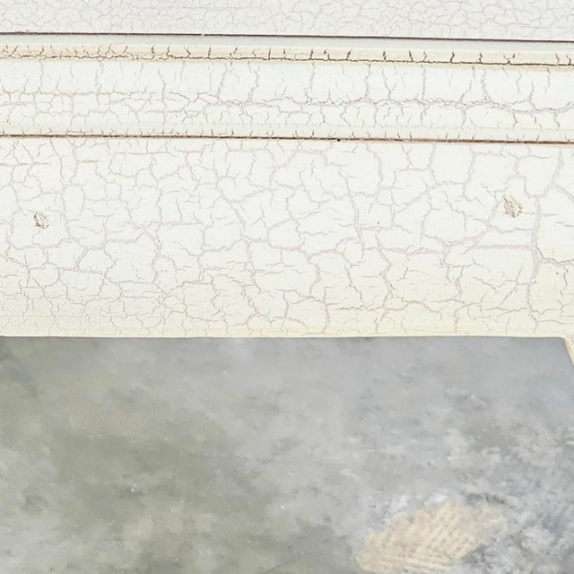 Lane Ming Style Cream Crackle Enamel Two-Drawer Nightstand, 1990 24.5" For Sale - Image 15 of 18