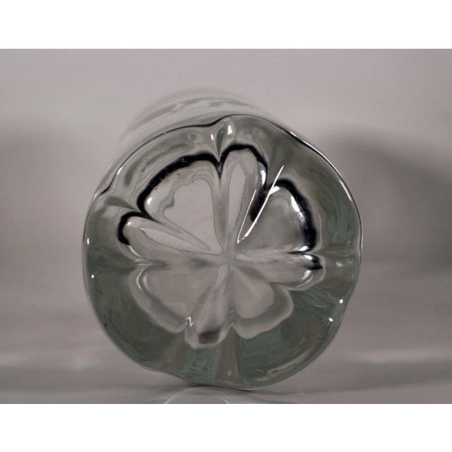 Late 20th Century Art Nouveau Glass Vessel with Female Nude Etched Design Signed Madden For Sale - Image 10 of 11