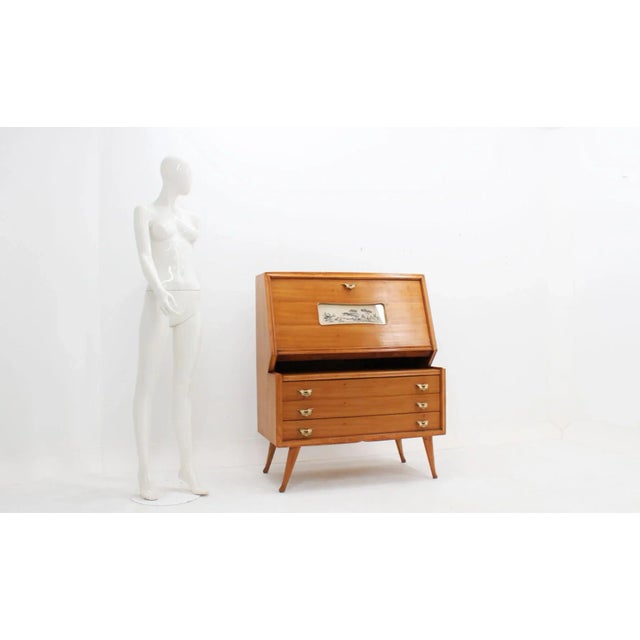 Italian Folding Door Buffet, 1950s For Sale - Image 6 of 9