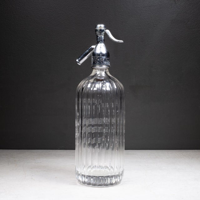 Early 20th Century Art Deco Dublin Ireland Mineral Water Seltzer Siphon Bottle c.1930 For Sale - Image 5 of 7