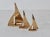 Curtis Jere Vintage Curtis Jere Style Hollywood Regency Modern Decorative Brass Sailboats-Set of 3 For Sale - Image 4 of 10
