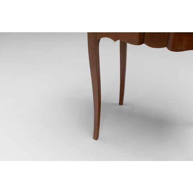 Vintage Bedside Tables with Marble Top, 1930s, Set of 2 For Sale - Image 9 of 10