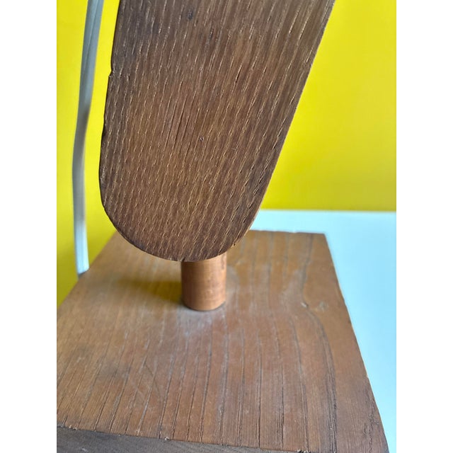 Wooden Table Lamp by Paolo Pallucco, 1970s For Sale - Image 9 of 10