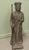 3 Dimensional Terracotta Statue Khmer or Cambodian Priest This superb piece has a very dark patina he has one hand open to...
