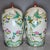 Mid 20th Century Vintage Chinoiserie Famille Rose Floral & Bird Lidded Jars - A Pair For Sale - Image 5 of 9
