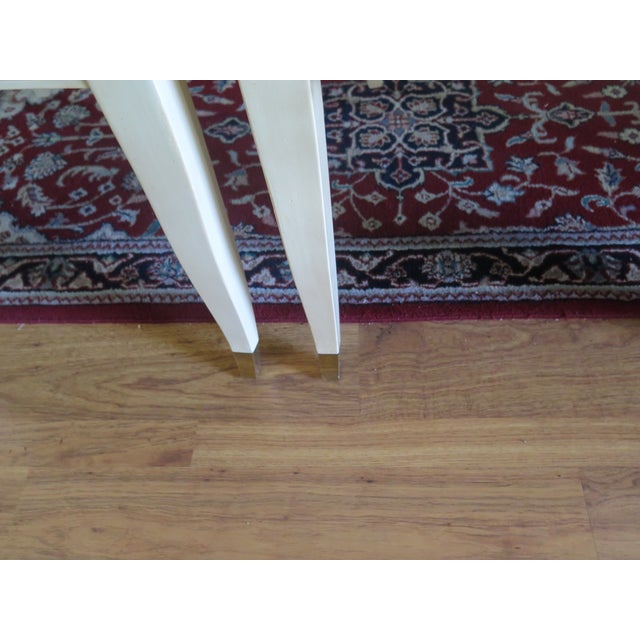 Early 21st Century William Switzer Blonde Oversize Loop Back Dinning/Side Chairs/Set of 4 For Sale - Image 5 of 7