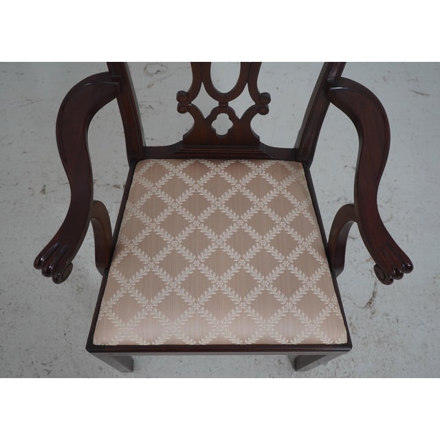 Set of 8 Henkel Harris Mahogany Dining Chairs For Sale - Image 11 of 18